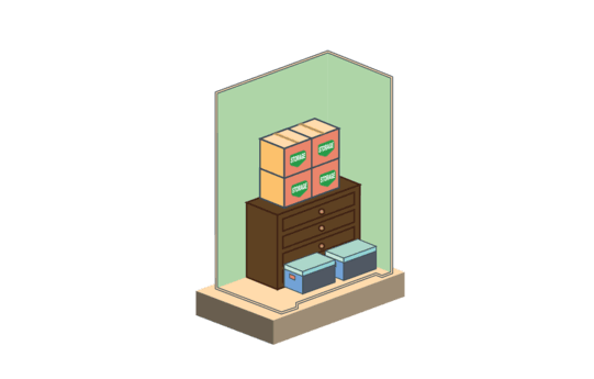 Self storage 3×4 illustration