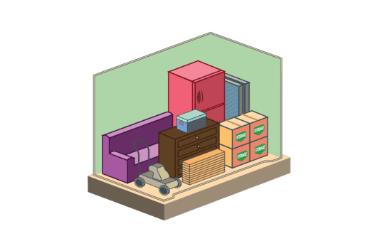 Self storage 5×8 illustration