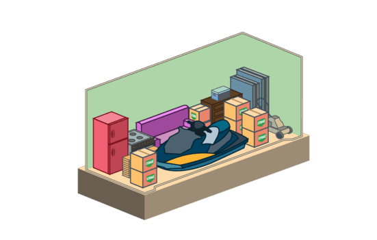 Self storage 8×20 illustration