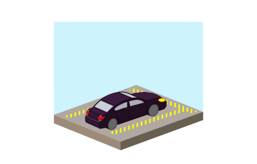 Outdoor car / SUV parking illustration