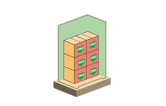 Self storage 2×3 illustration
