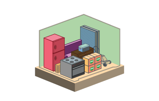 Self storage 8×10 illustration
