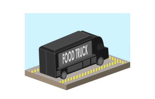 Vehicle parking 11×40 illustration