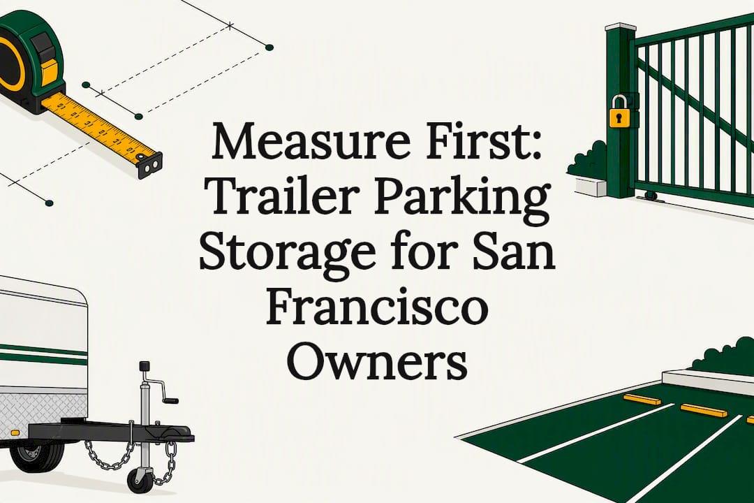 Measure First: Trailer Parking Storage for San Francisco Owners