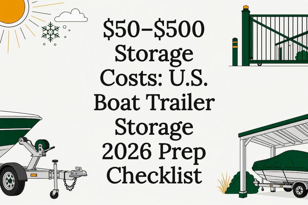 $50–$500 Storage Costs: U.S. Boat Trailer Storage 2026 Prep Checklist