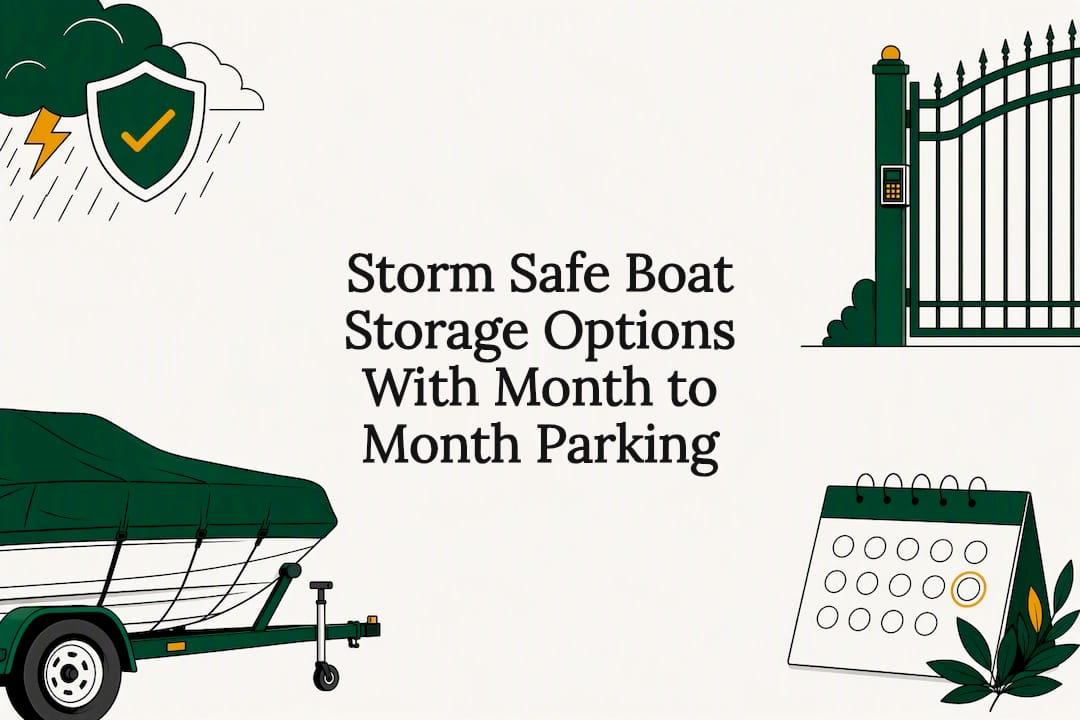 Storm Safe Boat Storage Options With Month to Month Parking