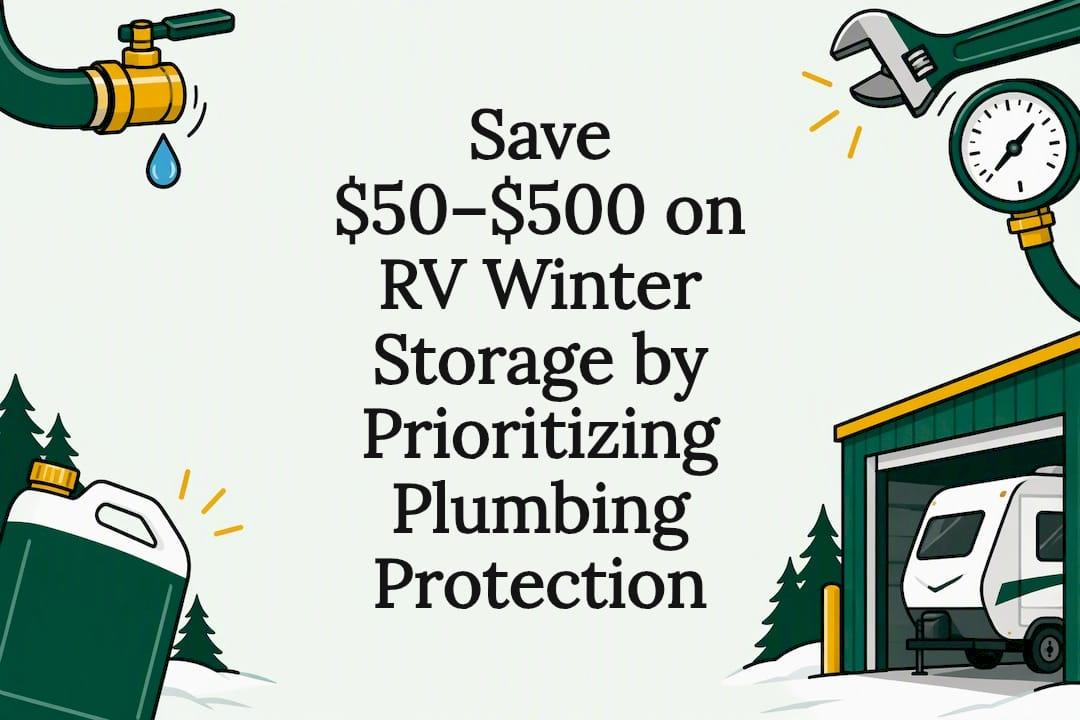Save $50–$500 on RV Winter Storage by Prioritizing Plumbing Protection