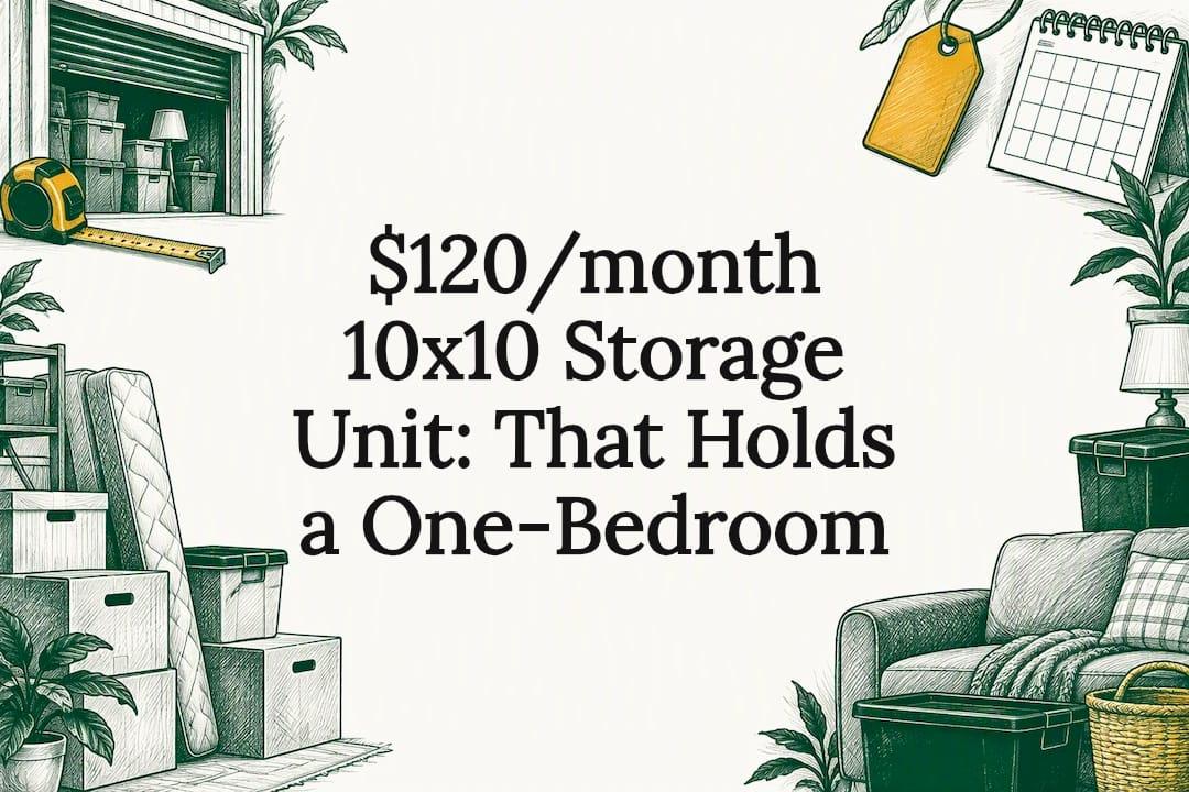$120/month 10x10 Storage Unit: That Holds a One‑Bedroom
