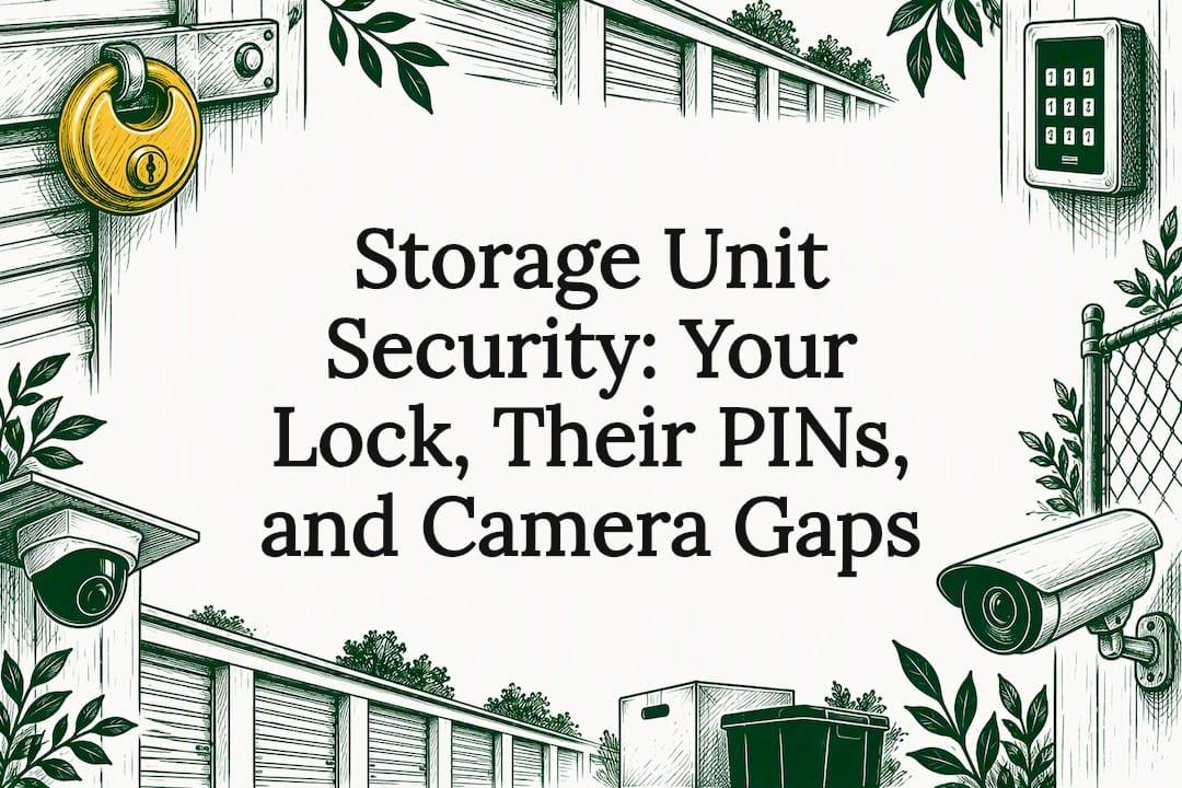 Storage Unit Security: Your Lock, Their PINs, and Camera Gaps