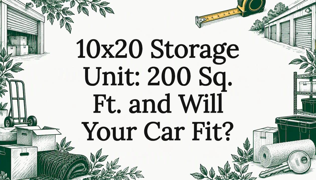 10x20 Storage Unit: 200 Sq. Ft. and Will Your Car Fit?