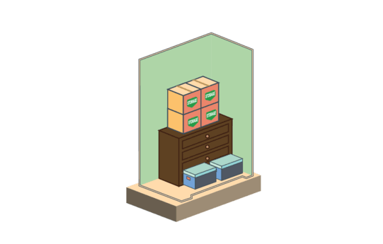 3x4 self storage unit